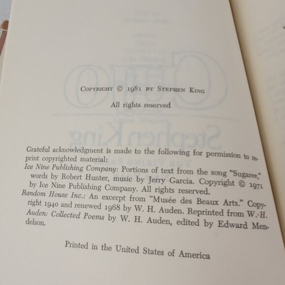 Stephen King Cujo Viking early 1981 BCE hardcover book with dust jacket - Picture 4 of 10